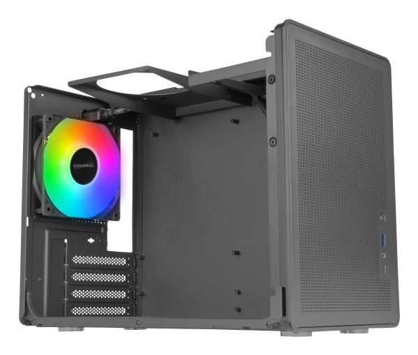 Mars Gaming MC-XPS, Mini Tower, PC, Sort, Micro ATX, Mini-ITX, Netting, Hjem/Kontor
