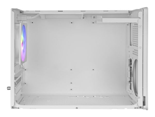 Mars Gaming MC-XPSW, Mini Tower, PC, Hvit, Micro ATX, Mini-ITX, Netting, Hjem/Kontor
