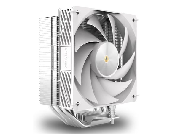 Mars Gaming MCPUX5W, Luftkylare, 12 cm, Vit