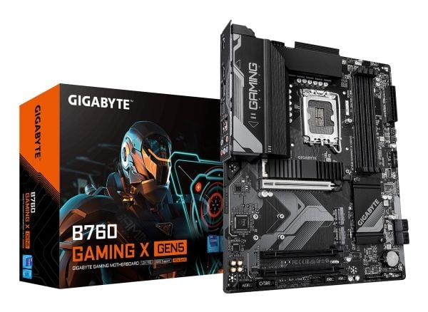 Gigabyte B760 GAMING X GEN5 - Hovedkort - ATX - LGA1700-sokkel - B760 Chipset - USB-C 3.2 Gen2, USB-C 3.2 Gen 1, USB 3.2 Gen 1, USB 3.2 Gen 2 - 2.5...