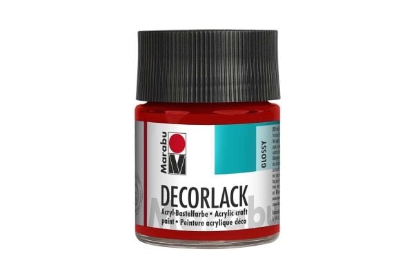 Decorlack 50 ml, kirsebærrød 031