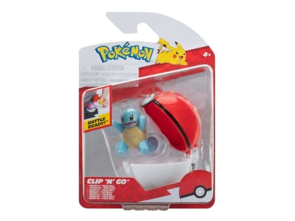 Pokemon Clip 'n Go Squirtle med Pokeball