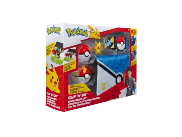 POKEMON CLIP N GO bandolier-sett Pikachu