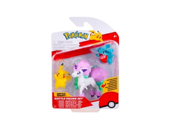 Pokemon BATTLE FIGURE-figur 3-pack Pikachu/Gible/Ponyta