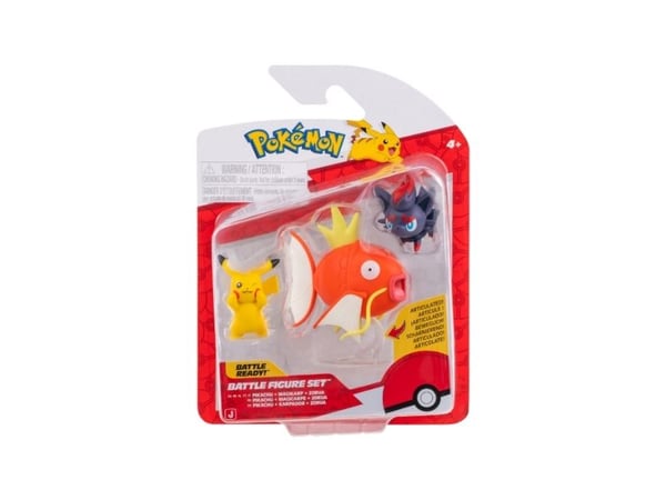 POKEMON BATTLE FIGURE 3 PK PIKACHU/MAGIKARP/ZORUA