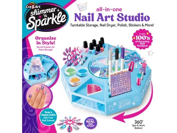 SHIMMER N SPARKLE ALL IN ONE NAIL ART STUDIO