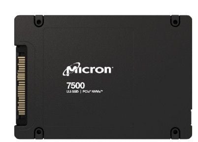 Micron 7500 PRO - SSD - Read Intensive - kryptert - 7.68 TB - intern - 2.5" - U.3 PCIe 4.0 (NVMe) - 256-bit AES, 3072-bit RSA, 208-bit RSA - TCG Op...