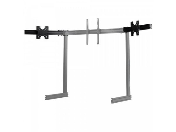 Next Level Racing Elite - Stativ - for 3 skjermer - tillegg - anodisert ekstrudert aluminium - svart - skjermstørrelse: 21"-43" - frittstående