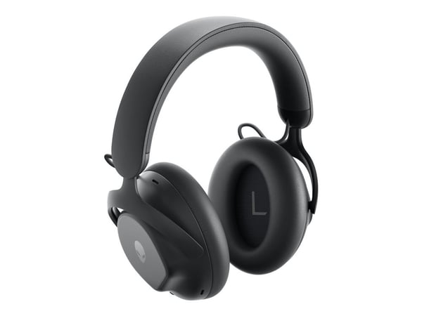 Alienware Pro Wireless Gaming Headset - Hodesett - full størrelse - Bluetooth / 2,4 GHz radiofrekvens - trådløs, kablet - aktiv støydemping - USB -...