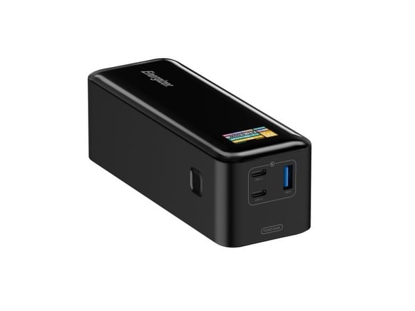 Energizer 140W nopea USB-C PD &amp; USB-A virtalähde, musta