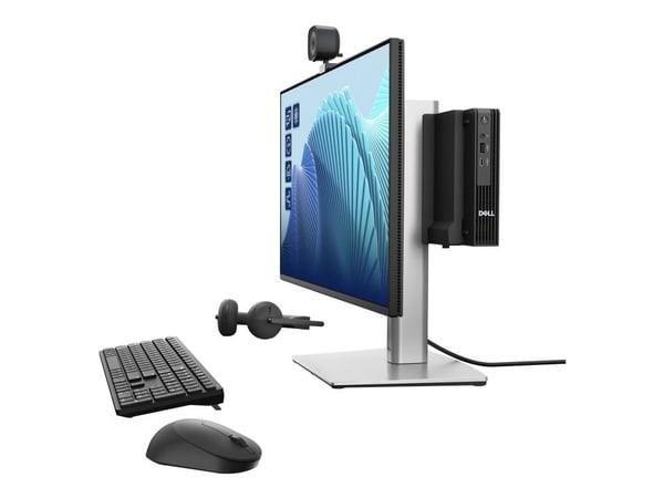 Dell Pro Micro QCM1250 - AI PC - mikro Core Ultra 7 265T / inntil 5.3 GHz - RAM 16 GB - SSD 512 GB - NVMe, TLC - Intel Graphics - Gigabit Ethernet,...