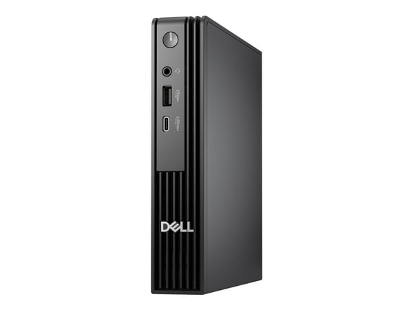 Dell Pro Micro QCM1250 - AI PC - mikro Core i3 i3-14100T / inntil 4.4 GHz - RAM 8 GB - SSD 512 GB - NVMe - UHD Graphics 730 - Gigabit Ethernet, Blu...