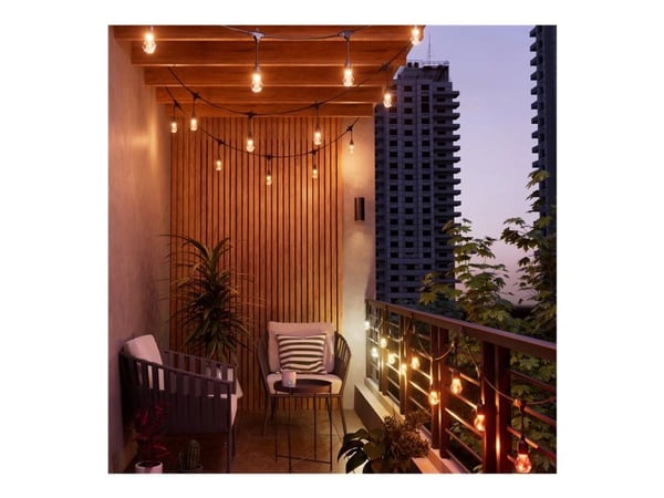 Nanoleaf Nanoleaf Essentials Smart Multicolour Outdoor String Light Expansion Pack - 15m moniväriset ulkovalaisimet, 55 Lm/bulb 24 W 2700 K - 6500 ...
