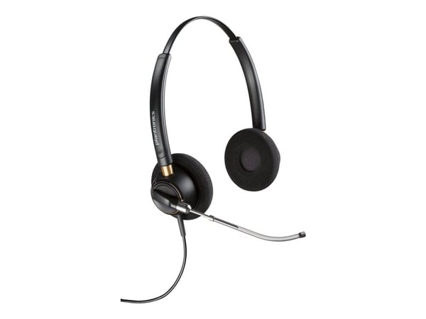 Poly EncorePro 520V - EncorePro 500 -sarja - kuulokkeet - korvassa - langallinen - 3,5 mm:n pistoke - musta - Skype for Business -sertifioitu, UC-s...