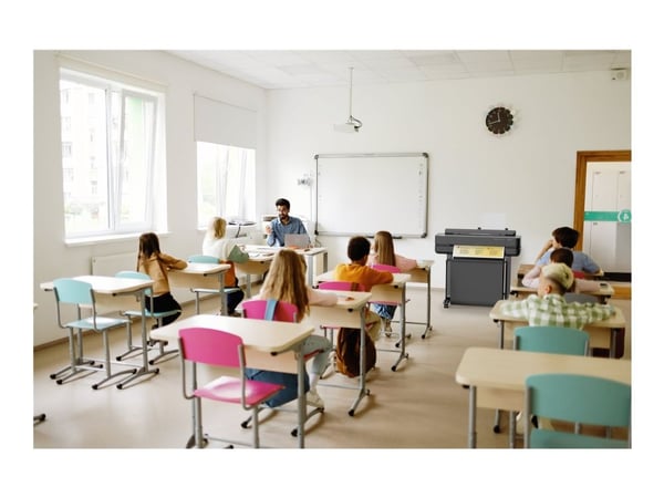 HP DesignJet T650 - 24" storformatsskrivare - färg - bläckstråle - Rulle A1 (61,0 cm x 91,4 m) - 2 400 x 1 200 dpi - upp till 0.43 min/sida (mono)/...