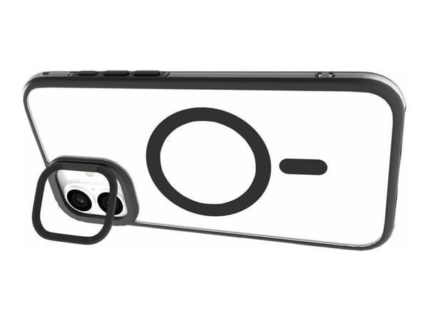 eSTUFF ES67141101, Suojus, Apple, iPhone 16 Plus, 17 cm (6.7"), Läpinäkyvä, musta