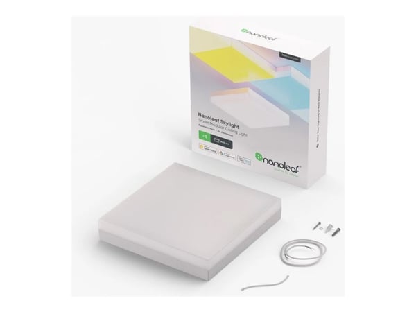 Nanoleaf Skylight Expansion Pack - Taklyspanel - LED - 300 x 300 mm - 16 W - RGB/varmt til kjølig hvitt lys - 2700-6500 K - kvadrat