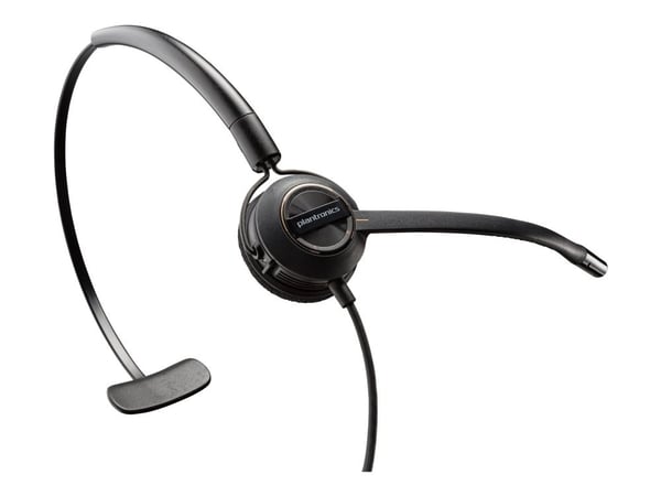 HP Poly EncorePro 540 - EncorePro 500 series - hodesett - on-ear - konvertibel - kablet - Quick Disconnect - svart - Certified for Skype for Busine...