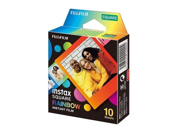 INSTAX Square-film. 10 bilder. Regnbue