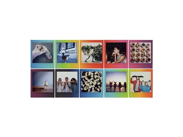 INSTAX Square-film. 10 bilder. Regnbue