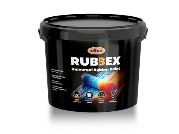 PAINT RUBBEX UNIVERSAL DARK BROWN 3.5KG