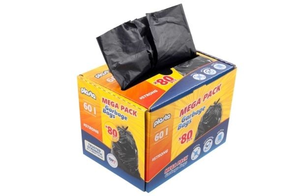 Søppelsekker Plasta Mega Pack 60L 80 stk