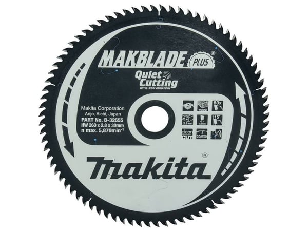 Makita MakBlade Plus, 26 cm, 3 cm, 1,8 mm, 2,8 mm, Makita, 1 stykker