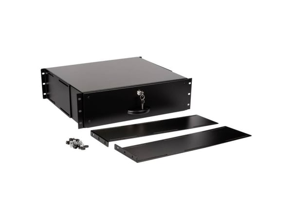 ROLINE 26.21.0270, Tastaturbrett, Sort, Stål, 3U, 485 mm, 400 mm