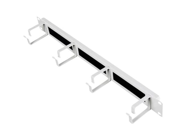 ROLINE 19 tommers rangeringspanel 1 U med børstelist 44x60mm grå (26.21.0262)