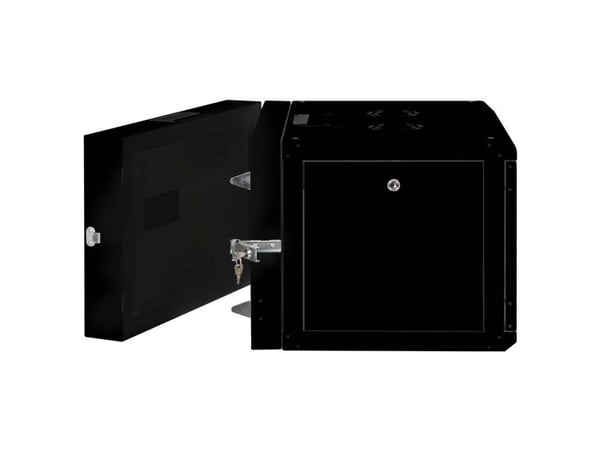 ROLINE 26.21.0180, Veggmonterbar hylle, 7U, 50 kg, Nøkkellås, Rack skinner, 23,6 kg