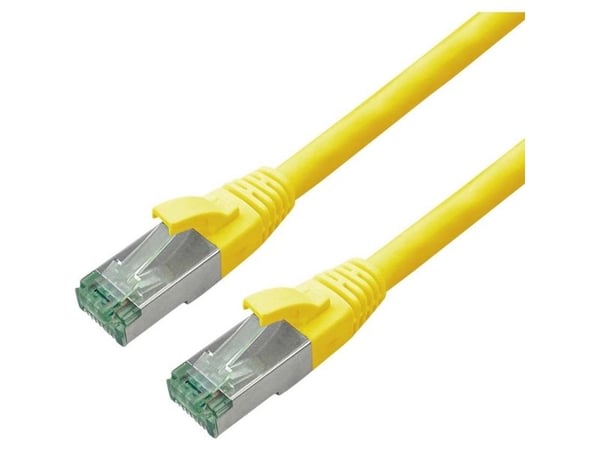 ROLINE RM S/FTP Patchkabel Cat6A/Kl.EA TPE gelb 20m - FTP - PIMF, 20 m, Cat6a, S/FTP (S-STP), RJ-45, RJ-45, Gul