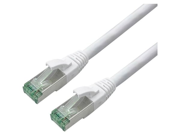 ROLINE RM S/FTP Patchkabel Cat6A/Kl.EA TPE weiss 7m - FTP - PIMF, 7 m, Cat6a, S/FTP (S-STP), RJ-45, RJ-45, Hvit