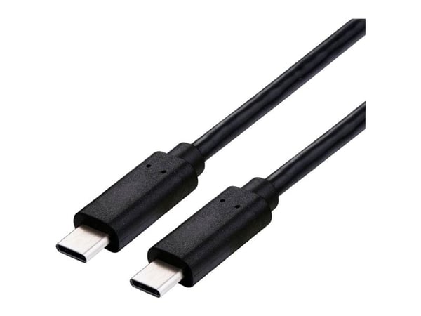 ROLINE 11.02.9104, 1 m, USB C, USB C, USB4 Gen 3x2, 40000 Mbit/s, musta