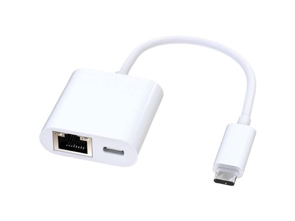 ROLINE 12.02.1100, USB 3.2 Gen 2 Type C, RJ-45, Hvit