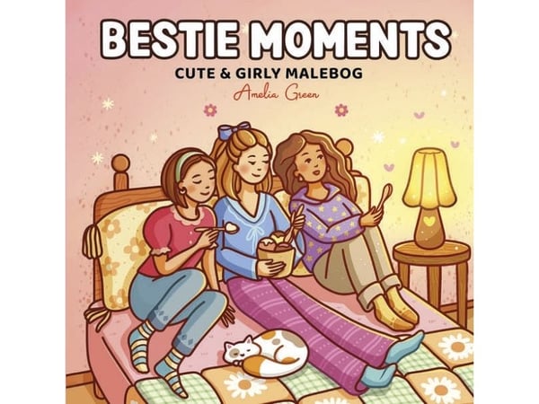 Bestie Moments: Söt & tjejig målarbok | Kieli: Tanska