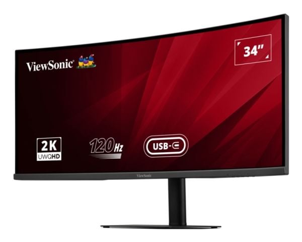 ViewSonic VA3420C-Curved Monitor - UWQHD , korkeussäätöinen näyttö