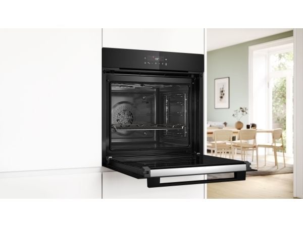 Bosch Serie 2 HBA571BB4, Medium, Elektrisk ovn, 71 l, 3600 W, 71 l, Vifteaktivert