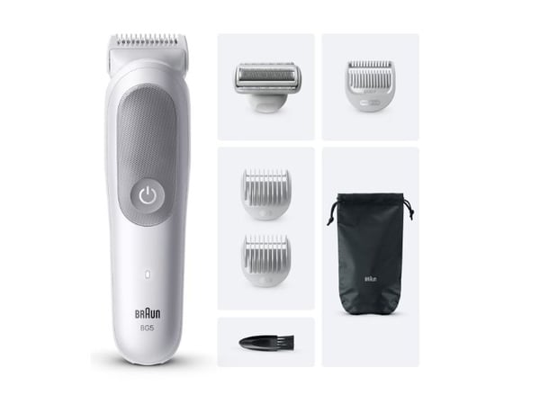 Braun Series 5 80789712, Våd og tør, Vekselstrøm/batteri, Lys grå