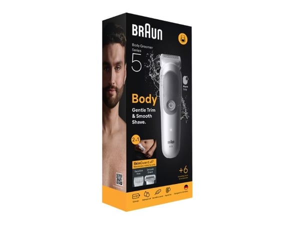 Braun Series 5 80789712, Våd og tør, Vekselstrøm/batteri, Lys grå