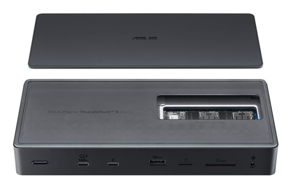 ASUS Master DC510 - Dokkingstasjon - Thunderbolt 5 - 3 x Thunderbolt 5 - 2.5GbE, 1GbE - 180 watt