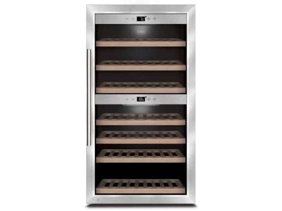 Caso WineComfort 660 Smart, Vinkylare med kompressor, Fristående, 66 flaska/flaskor, 60 W, Inbyggd lampa, Rostfritt stål
