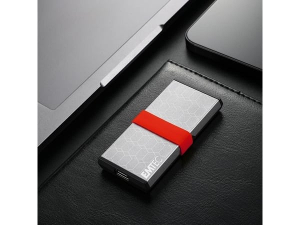 EMTEC X205 - SSD - 512 GB - mini - ekstern (bærbar) - USB 3.2 Gen 2 (USB-C kontakt)