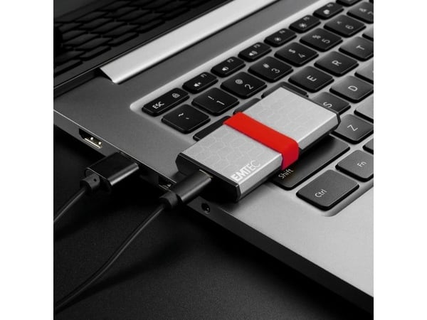 EMTEC X205 - SSD - 512 GB - mini - ekstern (bærbar) - USB 3.2 Gen 2 (USB-C kontakt)