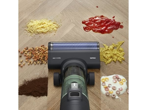 Philips 7000 series Støvsug og vask, 2-i-1 stavstøvsuger, Uten pose, Svart, 0,45 l, Plast, Tørr & våt