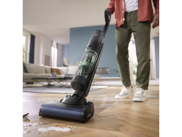 Philips 7000 series Støvsug og vask, 2-i-1 stavstøvsuger, Uten pose, Svart, 0,45 l, Plast, Tørr & våt