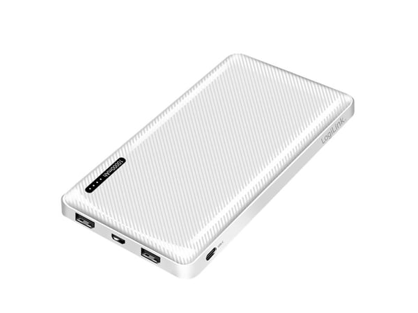 LogiLink PA0328WRF, 10000 mAh, 12 W, Hvit