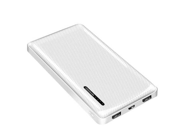 LogiLink PA0328WRF, 10000 mAh, 12 W, Hvit