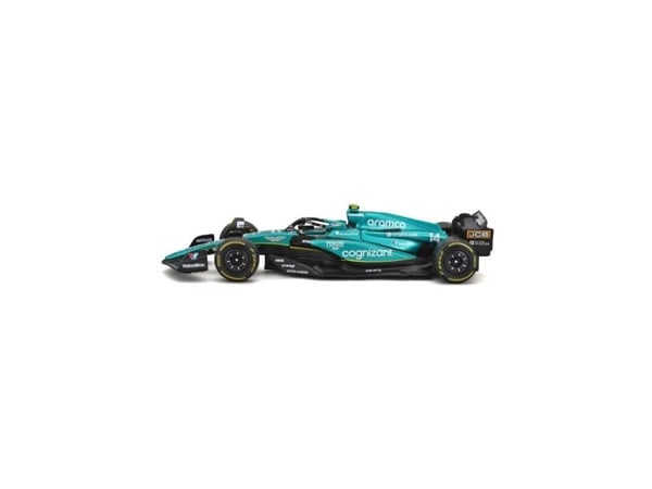 BBURAGO Aston Martin F1 1:43 Alonso 23, Sports car model, Preassembled, 1:43, Aston Martin AMR23 #14, Any gender, Metal, Plastic