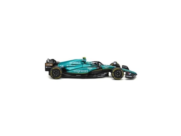 BBURAGO Aston Martin F1 1:43 Alonso 23, Sports car model, Preassembled, 1:43, Aston Martin AMR23 #14, Any gender, Metal, Plastic