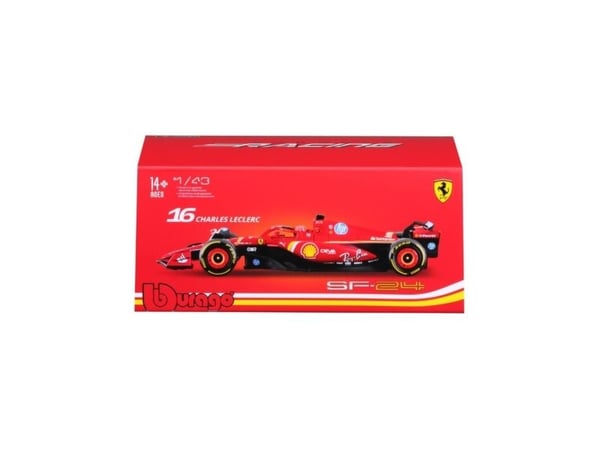 BBURAGO Ferrari SF-24, Modellsportbil, Förmonterad, 1:43, Ferrari F1 SF-24, Alla, Metall, Plast